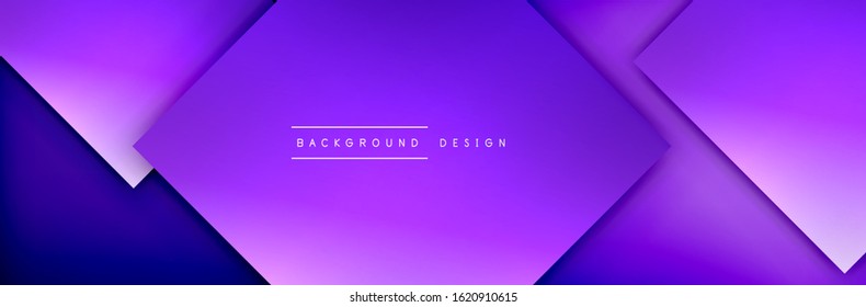 Square shapes composition geometric abstract background. 3D shadow effects and fluid gradients. Modern overlapping forms. Vector Illustration For Wallpaper, Banner, Background, Card, Book
