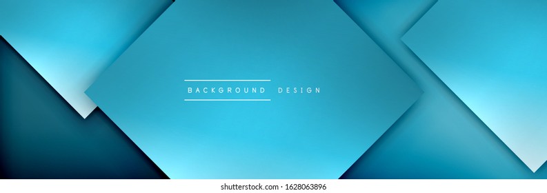 Square shapes composition geometric abstract background. 3D shadow effects and fluid gradients. Modern overlapping forms. Vector Illustration For Wallpaper, Banner, Background, Card, Book