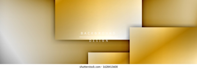 Square shapes composition geometric abstract background. 3D shadow effects and fluid gradients. Modern overlapping forms. Vector Illustration For Wallpaper, Banner, Background, Card, Book