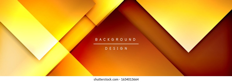 Square shapes composition geometric abstract background. 3D shadow effects and fluid gradients. Modern overlapping forms. Vector Illustration For Wallpaper, Banner, Background, Card, Book