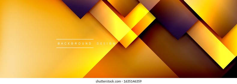 Fundo abstrato geométrico de composição de formas quadradas. efeitos de sombra 3D e gradientes de fluido. Formas modernas sobrepostas. Ilustração De Vetor Para Papel De Parede, Banner, Plano De Fundo, Cartão, Livro