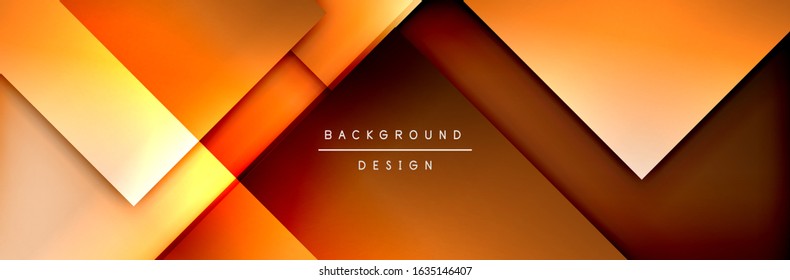 Square shapes composition geometric abstract background. 3D shadow effects and fluid gradients. Modern overlapping forms. Vector Illustration For Wallpaper, Banner, Background, Card, Book