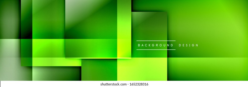 Square shapes composition geometric abstract background. 3D shadow effects and fluid gradients. Modern overlapping forms. Vector Illustration For Wallpaper, Banner, Background, Card, Book