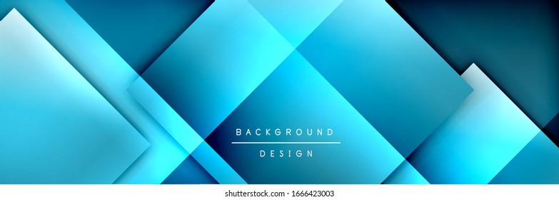 Square shapes composition geometric abstract background. 3D shadow effects and fluid gradients. Modern overlapping forms. Vector Illustration For Wallpaper, Banner, Background, Card, Book
