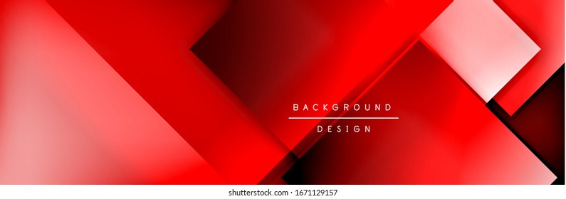 Square shapes composition geometric abstract background. 3D shadow effects and fluid gradients. Modern overlapping forms. Vector Illustration For Wallpaper, Banner, Background, Card, Book