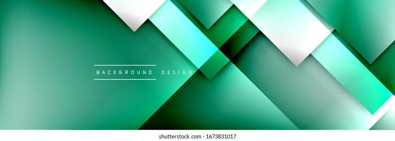 Square shapes composition geometric abstract background. 3D shadow effects and fluid gradients. Modern overlapping forms. Vector Illustration For Wallpaper, Banner, Background, Card, Book