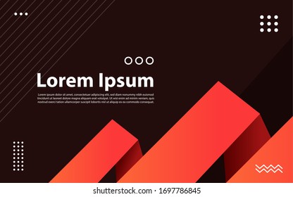 Square shapes composition geometric abstract background. 