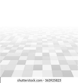 Square shapes perspective background vector