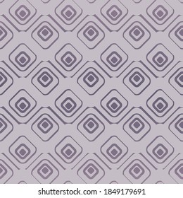 Quadrat formt nahtloses, abstraktes Vektormuster. Geometrisches unisex-Oberflächendesign für Stoffe, Schreibwaren, Schrapbuchpapier, Geschenkverpackung, Textilien und Verpackungen.