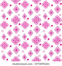 square shapes, spirals in pink color pattern ,texture , background ,textiles