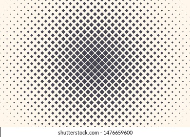 Square Shapes Vector Abstract Geometric Technology Extreme Sports Isolated on Light Background. Halftone Rhombus Retro Simple Pattern Backdrop. Tetragons Minimal 80s Style Dynamic Tech Wallpaper