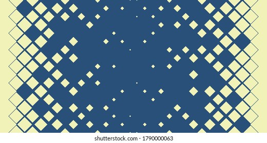 Formas cuadradas. Tecnología geométrica abstracta vectorial. Rhombus Retro. Fondo de patrón multicolor simple.
