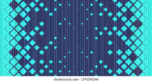 Formas cuadradas. Tecnología geométrica abstracta vectorial. Rhombus Retro. Fondo de patrón multicolor simple.
