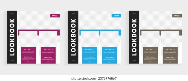 Banner de impresión y web de compras cuadradas, catálogo de productos, diseño de publicaciones en redes sociales