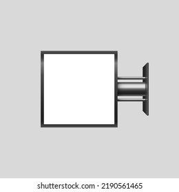 square signboard mock up isolated