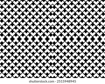 Square Silhouette Motif Pattern, can use for Decoration, Wallpaper, Wrapping Paper, Carpet, Floor, Background, or Graphic Design Element. Vector Illustration