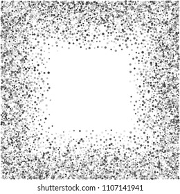 Square Silver Frame Border Glitter Particles Stock Vector (royalty Free 