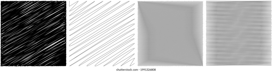 Square with sketchy, scribble, doodle effect texture