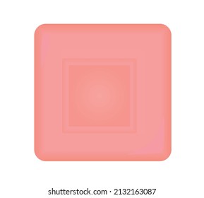 Square small hotel soap. vector illustration