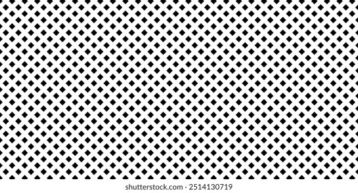 Quadratisches kleines nahtloses Muster. Modegrafik-Hintergrund-Design. Moderne stylische abstrakte Textur. Monochrome Vorlage für Drucke, Textilien, Verpackung, Tapete, Website usw. Vektorgrafik