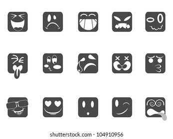 square smiley face icons