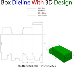 Plantilla de línea del cuadro de bloqueo de ajuste cuadrado con archivo de vector editable de diseño 3d