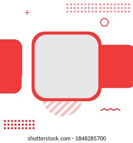 square social media post background, banner template for ads website and mobile phone, EPS10