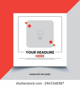 
square social media post template