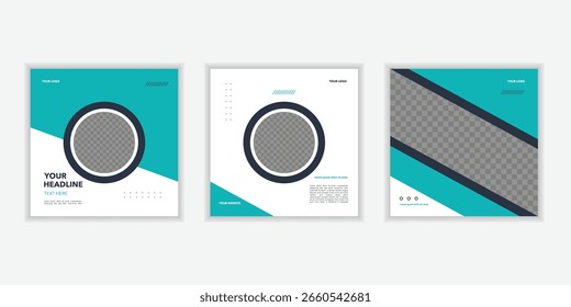 Quadratische Social-Media-Postvorlage, kreatives Business-Social-Media-Banner-Template-Design, Ein Set von Social-Media-Template-Design, Eleganter Verkauf und Rabatt-Promo