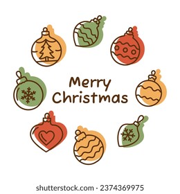 Plantilla de post social cuadrado para redes sociales para vacaciones de invierno. Diseño navideño para publicaciones en medios sociales, venta, marco, tarjeta, banner, anuncio web, publicidad en Internet. Ilustración vectorial.
