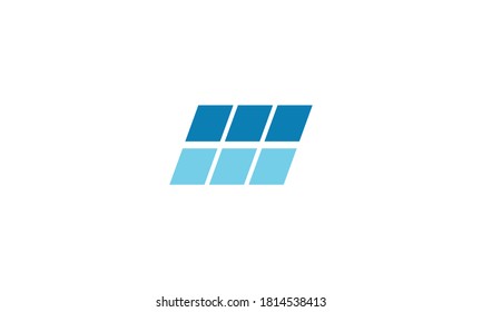 logotipo de electricidad solar cuadrado Elemento de diseño de ilustración de vector signo símbolo de diseño creativo