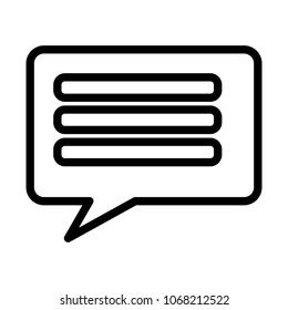 square speech bubble social media icon
