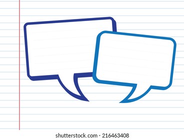 square speech bubbles 