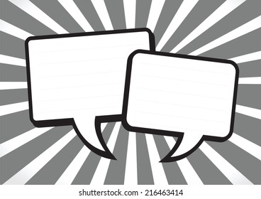 square speech bubbles 