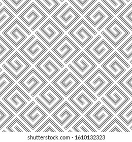 Square spiral seamless. Abstract seamless geometric pattern.