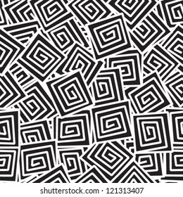 square spiral, snail pattern