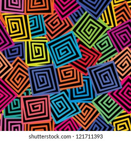 square spiral, snail pattern
