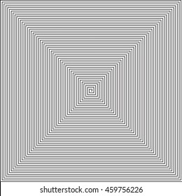 square spiral vector pattern