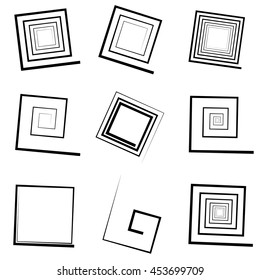Square spirals