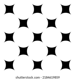 Square Star Abstract Flat Icon Isolated On White Background