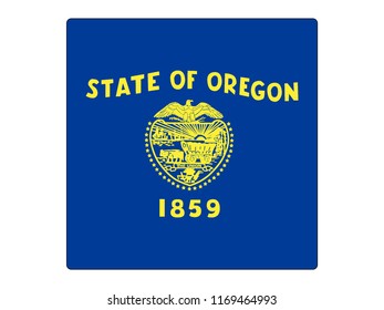 Square State Flag of Oregon