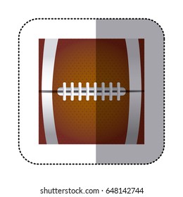 square sticker background with football ball texture vector illustration