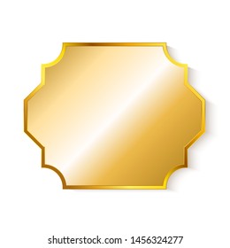 Square sticker frame decor empty