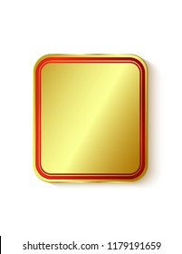 Square sticker with rounded corners