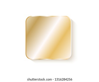 Square sticker with rounded corners