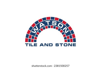 Square stone geometric symbol logo design template	