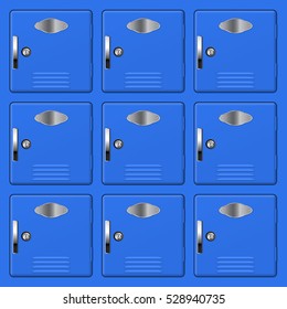 Square storage lockers. Vector illustration isolated on white background