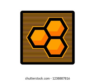 square stripe pattern hexagon honeycomb