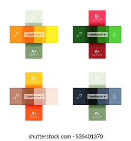 Square and stripes geometric infographic templates. Geometric business abstract background for workflow layout, diagram, number options or web design