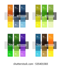 Square and stripes geometric infographic templates. Geometric business abstract background for workflow layout, diagram, number options or web design